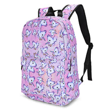 Load image into Gallery viewer, 3D Pattern Unicorn Print Backpack Zipper School Bag