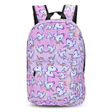Load image into Gallery viewer, 3D Pattern Unicorn Print Backpack Zipper School Bag