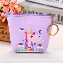 Load image into Gallery viewer, Cute Unicorn Zipper Wallets Money Bag