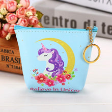 Load image into Gallery viewer, Cute Unicorn Zipper Wallets Money Bag