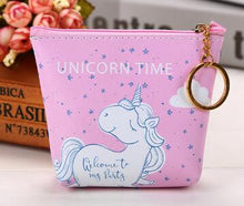 Load image into Gallery viewer, Cute Unicorn Zipper Wallets Money Bag