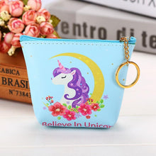 Load image into Gallery viewer, Cute Unicorn Zipper Wallets Money Bag
