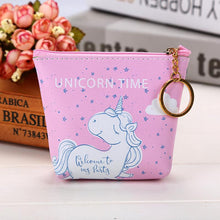 Load image into Gallery viewer, Cute Unicorn Zipper Wallets Money Bag